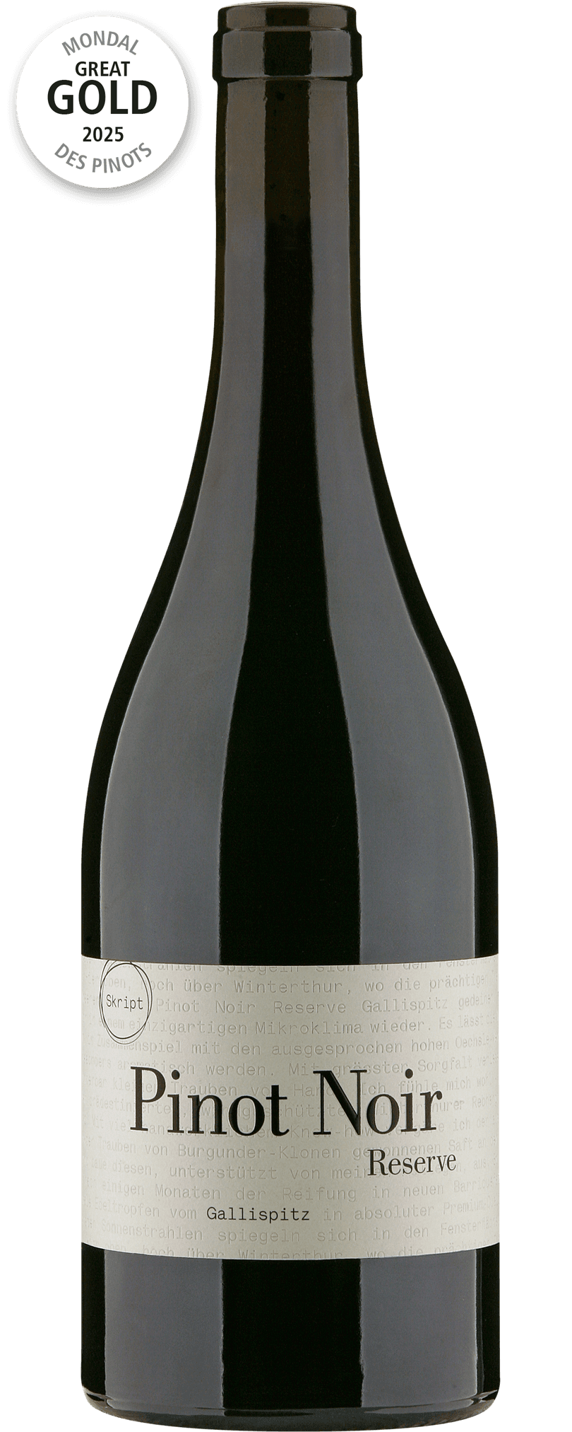 Skript Pinot Noir Reserve Gallispitz Winterthur AOC Zürich